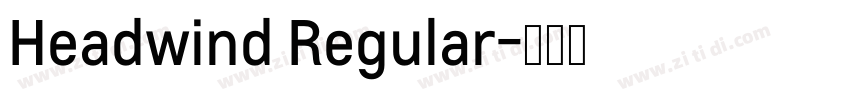 Headwind Regular字体转换